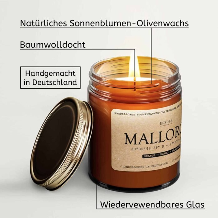 Monaco Duftkerze - Schön & Reich Edition - Bergamotte | Orchidee | Veilchen – Bild 4