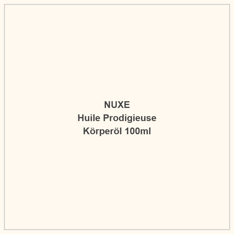 nuxe-huile-prodigieuse NUXE Huile Prodigieuse – Trockenes Körperöl (100ml) – Bild 1